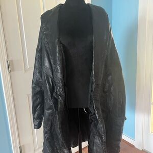 Maxam Brand Black Genuine Top Grain Lambskin Leather Jacket Italian Mosaic XXL